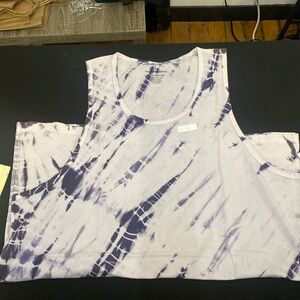 Original Paperbacks Mens purple Tie-Dye Tank Tops Large